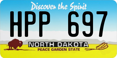 ND license plate HPP697