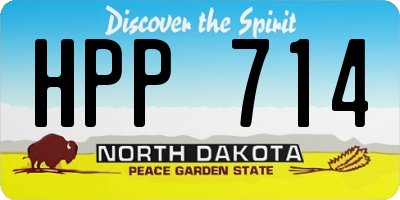 ND license plate HPP714
