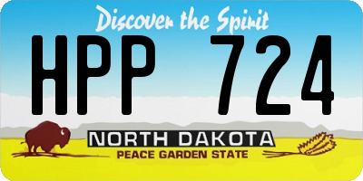 ND license plate HPP724