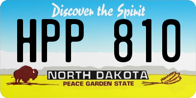 ND license plate HPP810