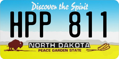 ND license plate HPP811