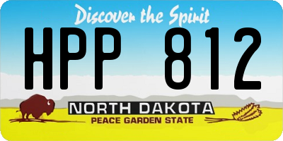 ND license plate HPP812