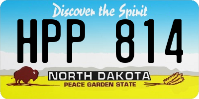 ND license plate HPP814