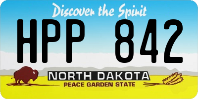 ND license plate HPP842