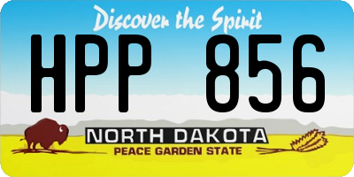 ND license plate HPP856
