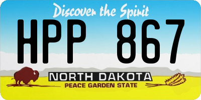 ND license plate HPP867