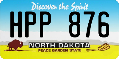 ND license plate HPP876