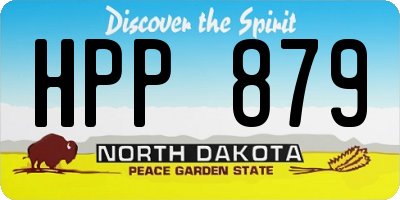 ND license plate HPP879