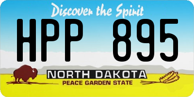 ND license plate HPP895