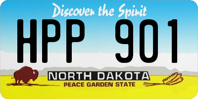 ND license plate HPP901