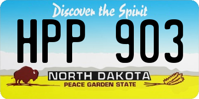 ND license plate HPP903