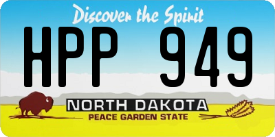 ND license plate HPP949