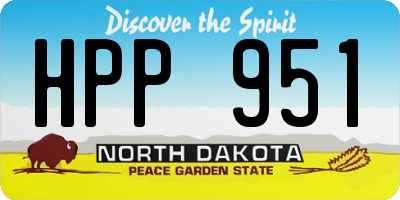 ND license plate HPP951