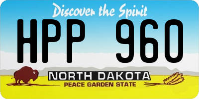 ND license plate HPP960