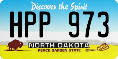 ND license plate HPP973