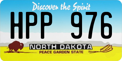 ND license plate HPP976