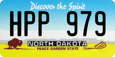 ND license plate HPP979