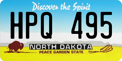 ND license plate HPQ495