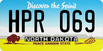 ND license plate HPR069