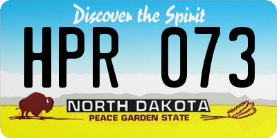 ND license plate HPR073