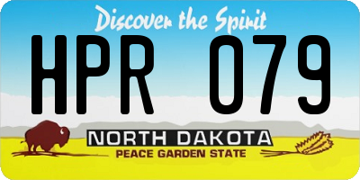 ND license plate HPR079