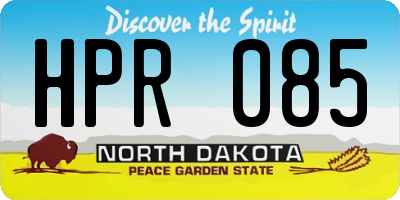 ND license plate HPR085