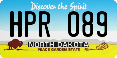 ND license plate HPR089