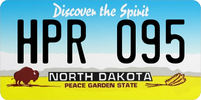 ND license plate HPR095