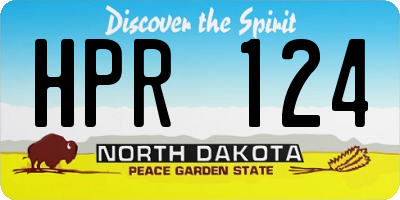 ND license plate HPR124