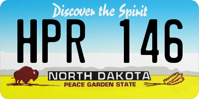 ND license plate HPR146