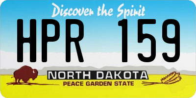 ND license plate HPR159