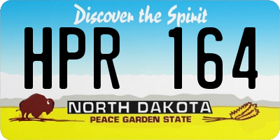 ND license plate HPR164