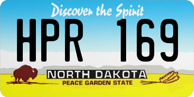 ND license plate HPR169