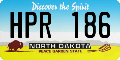 ND license plate HPR186
