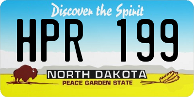 ND license plate HPR199