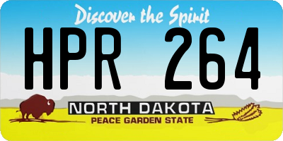 ND license plate HPR264