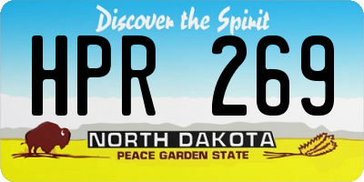 ND license plate HPR269