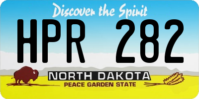 ND license plate HPR282
