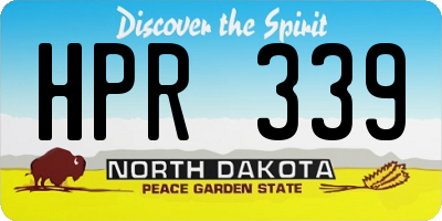 ND license plate HPR339