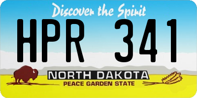 ND license plate HPR341