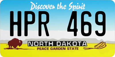 ND license plate HPR469
