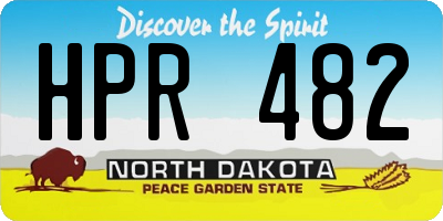 ND license plate HPR482