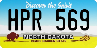 ND license plate HPR569