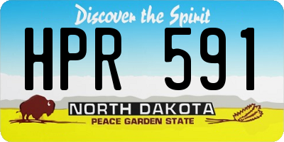 ND license plate HPR591