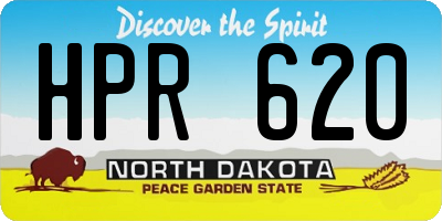 ND license plate HPR620