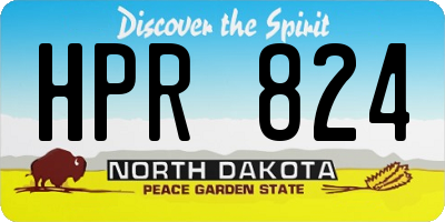 ND license plate HPR824
