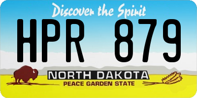 ND license plate HPR879