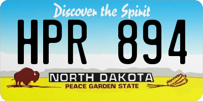 ND license plate HPR894
