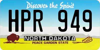 ND license plate HPR949