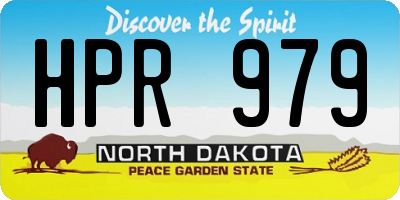 ND license plate HPR979